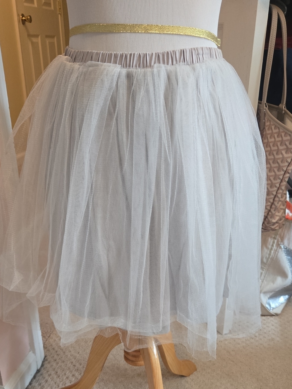 Crewcuts Light Gray Tulle  Skirt Size 14